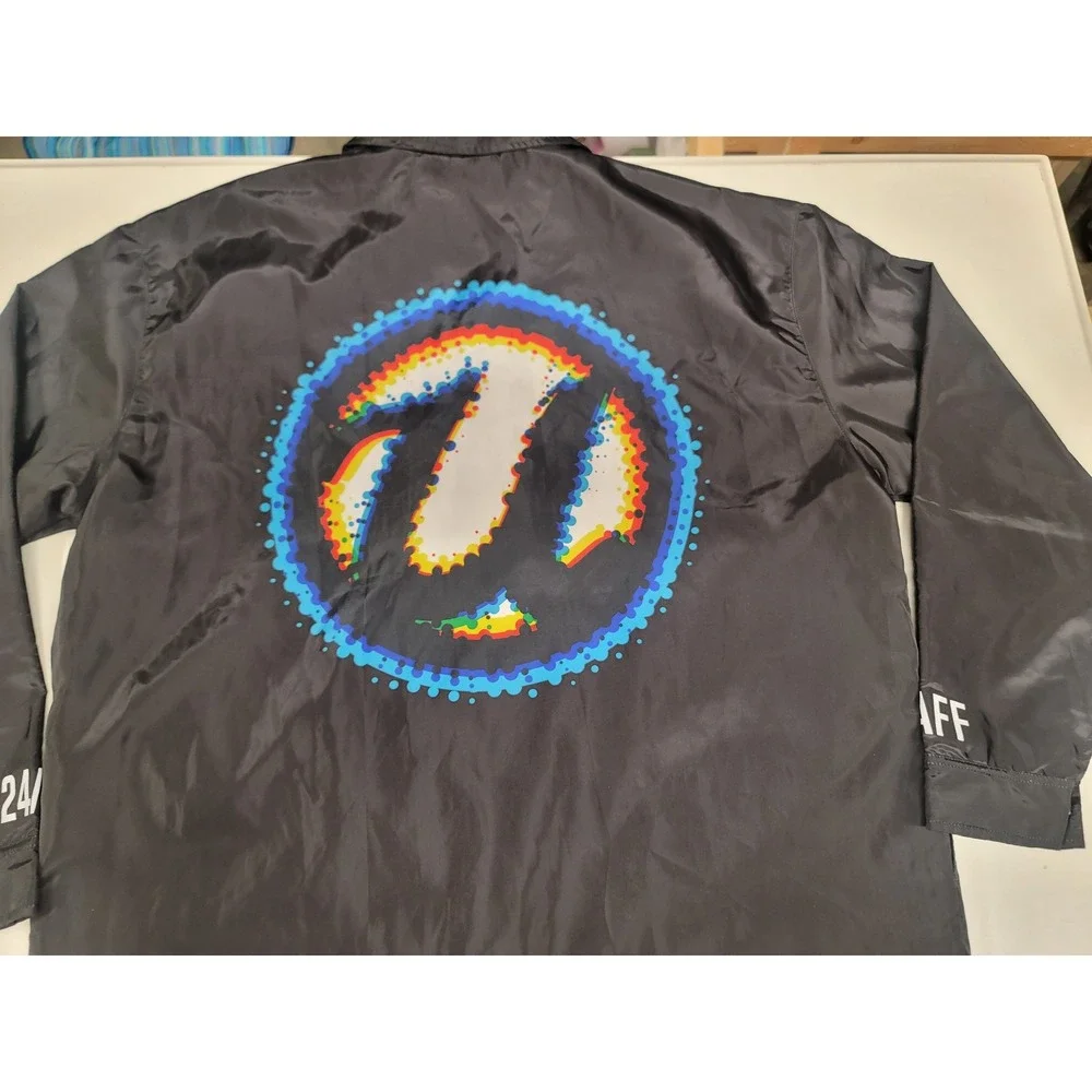 USHER‎ Concert Tour Jacket Large Past Present Future Black